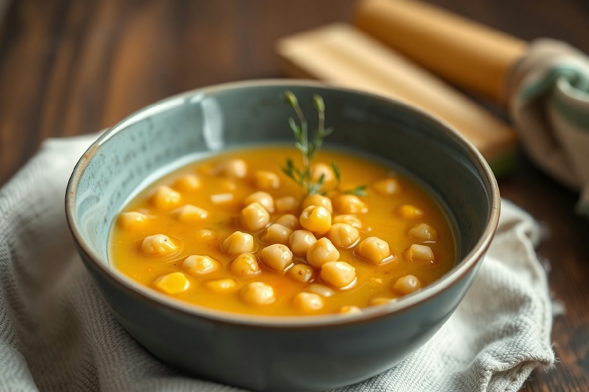 Minestra invernale di cardi e cicerchie